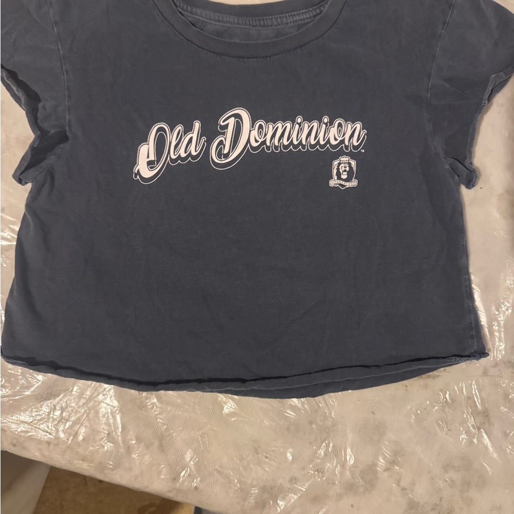 Old Dominion University Women’s Navy Blue Crop T-Shirt